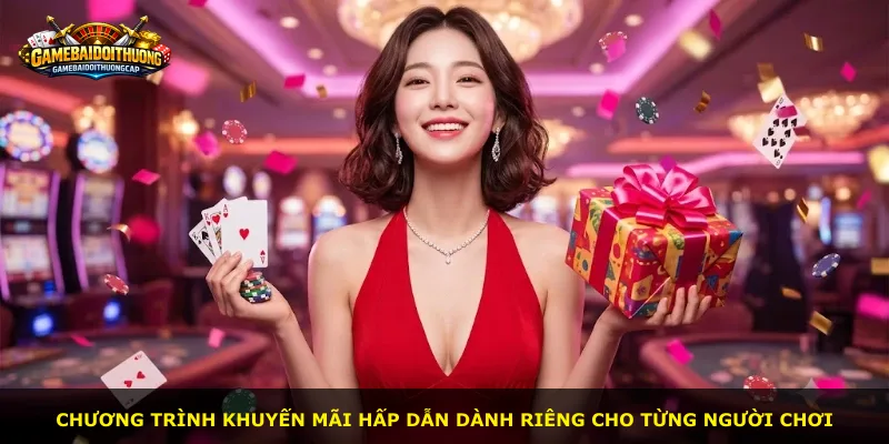 Chương trình khuyến mãi hấp dẫn dành riêng cho từng người chơi