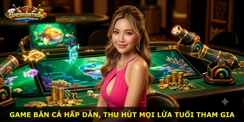 Game bắn cá hấp dẫn, thu hút mọi lứa tuổi tham gia