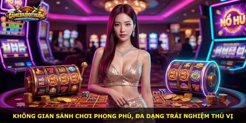 Không gian sảnh chơi phong phú, đa dạng trải nghiệm thú vị